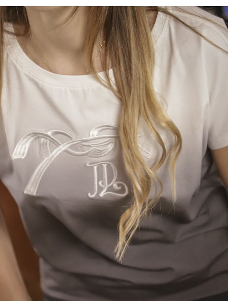 Camiseta con Lentejuelas Penelope “Poppy Strass” Gris/Tie & Dye