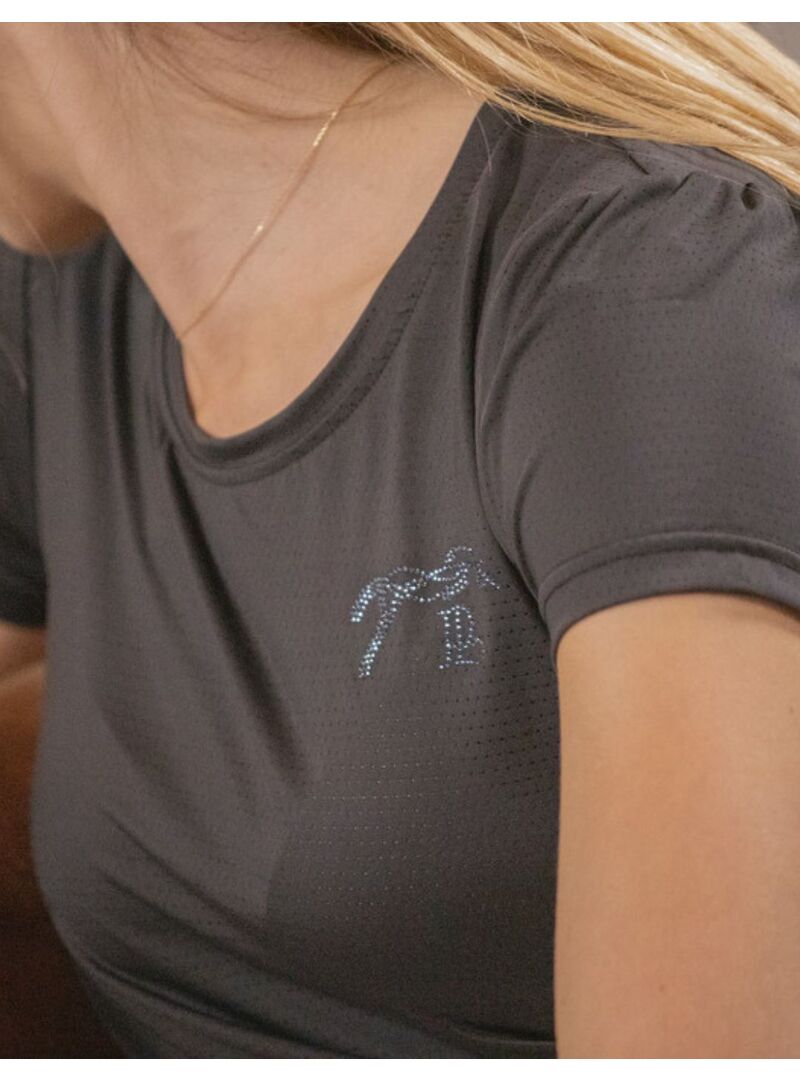 Camiseta Penelope “Tecty” Mangas Cortas Azul/Gris