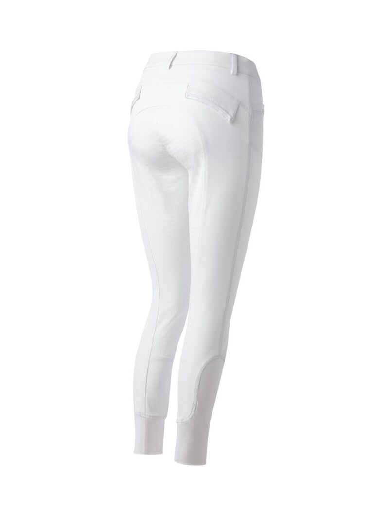 Pantalón Equithème “Micro” con culera de silicona Mujer Blanco